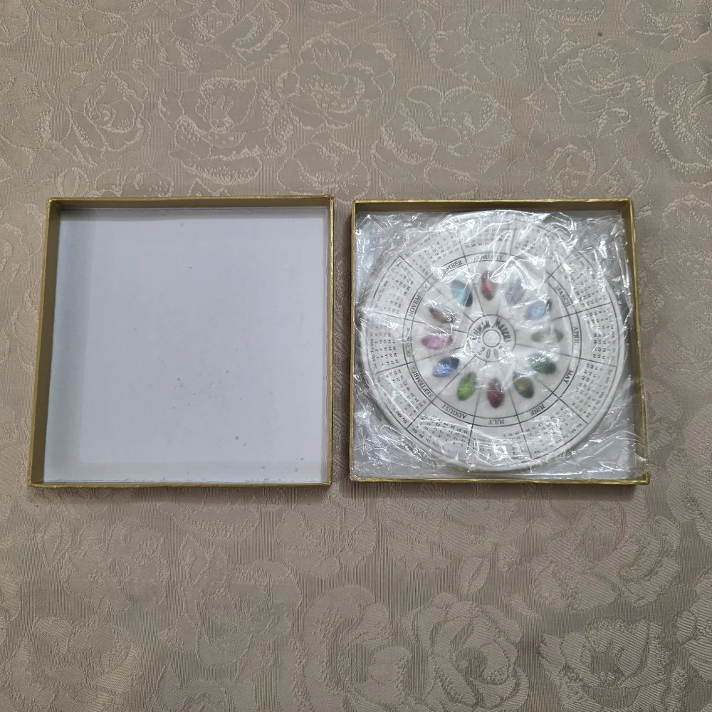 Neiman Marcus Gemstone Calendar Wheel Paperweight 2007 Collector Gift New NIB